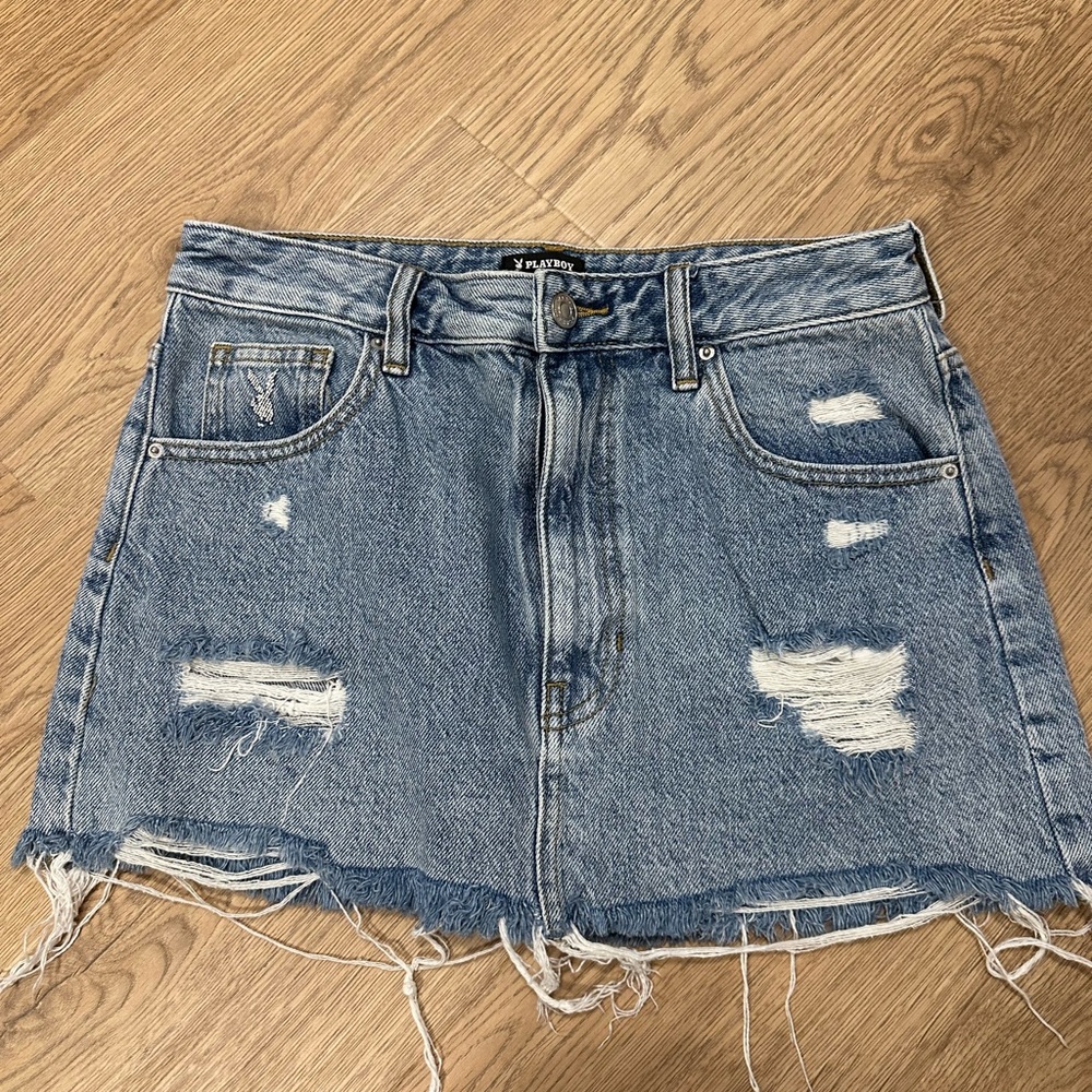 Playboy denim skirt